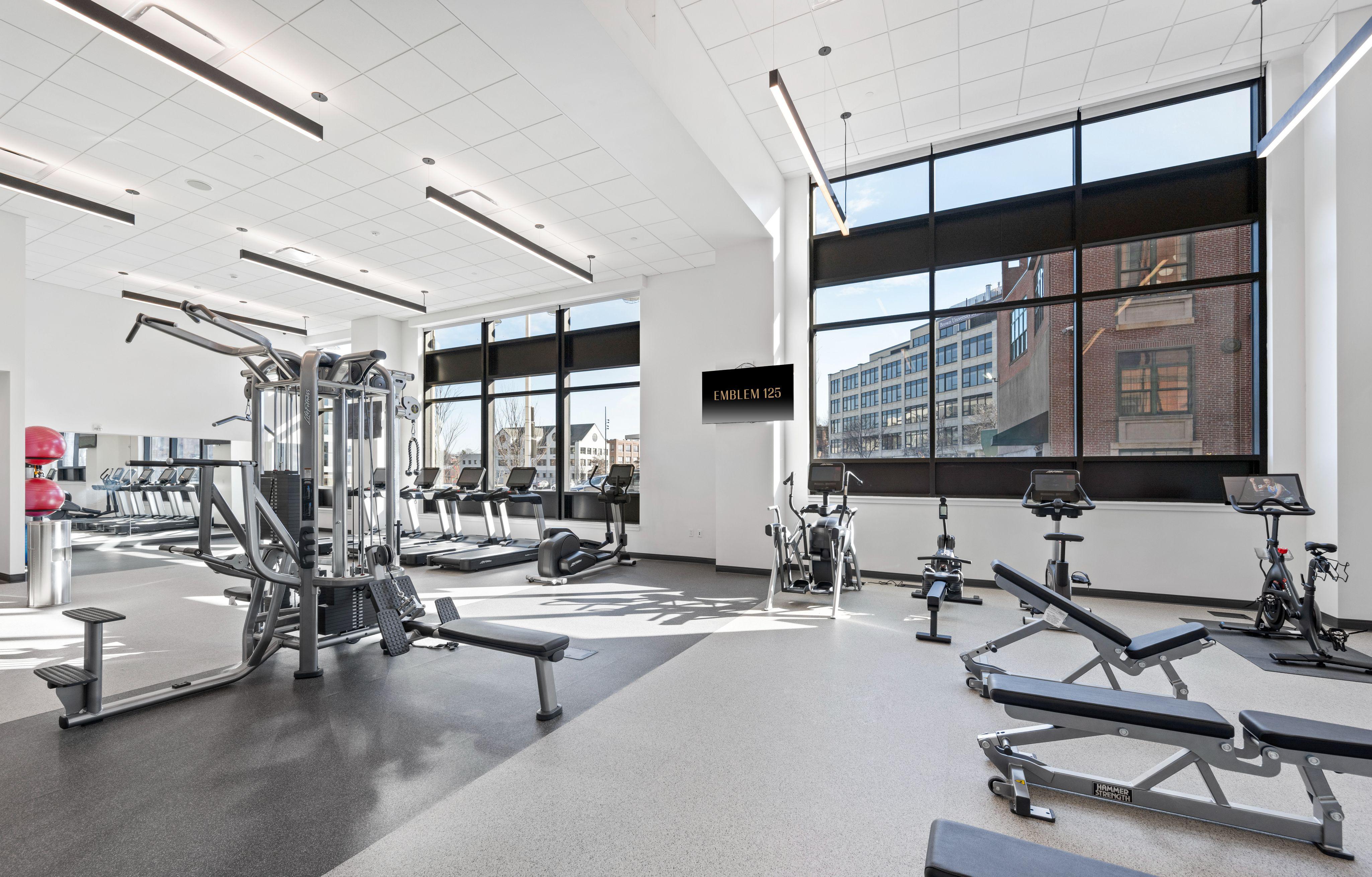 Fitness center with yoga studio