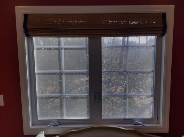 Woven Wood Shades by Budget Blinds of Ossining set this home apart in all of the best ways. They are classic yet modern and help to block out harsh rays and pesky glares. #WindowWednesday #BudgetBlindsOssining #ShadesofBeauty #FreeConsultation