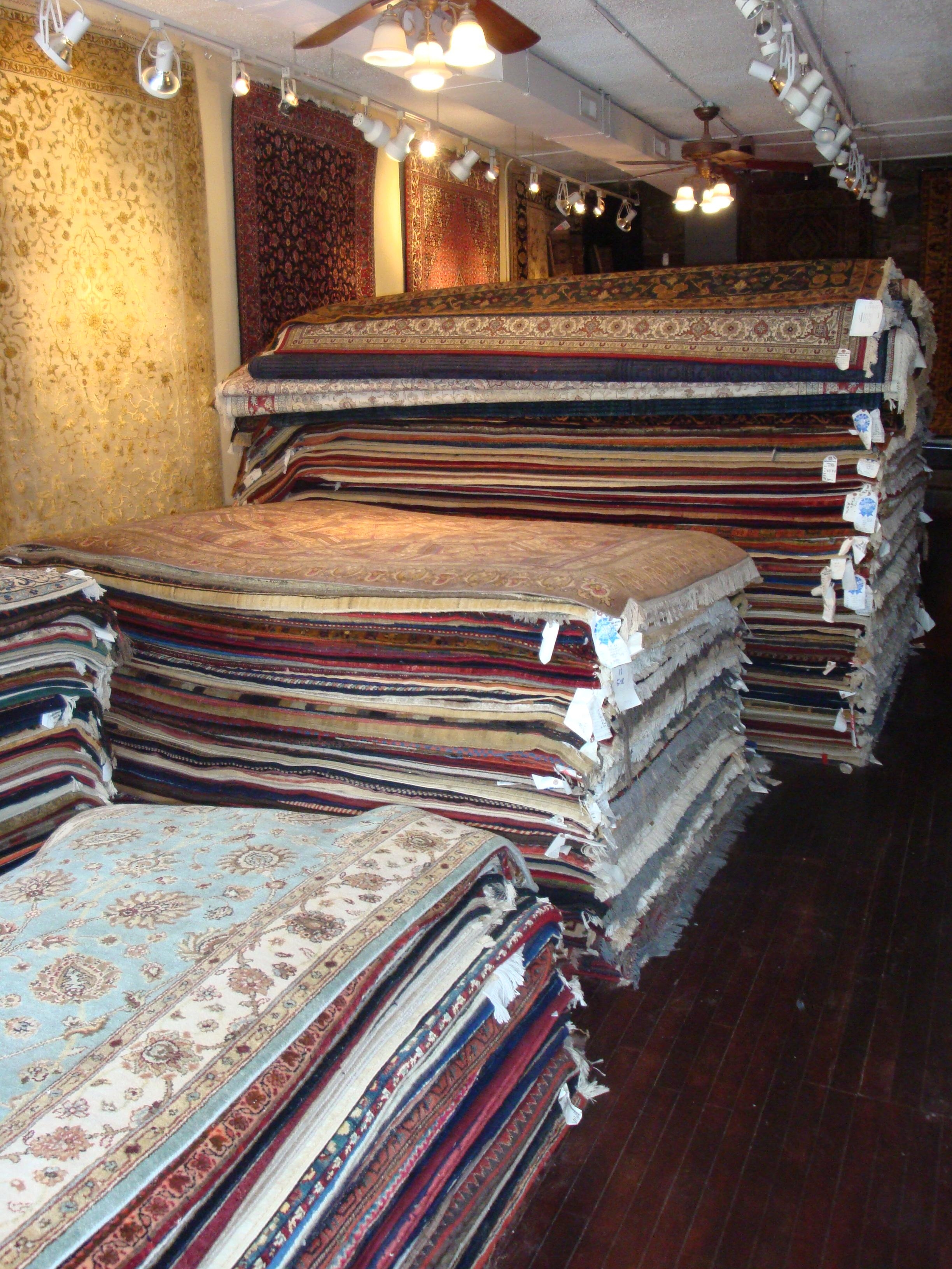 New rugs come to us every month.