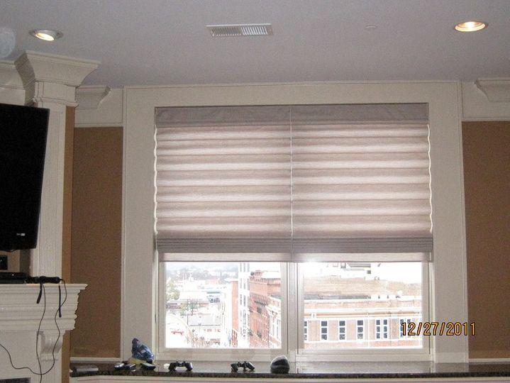 This Maryville home will inspire you! We installed Roman Shades, which create an amazing, striped lo Budget Blinds of Knoxville & Maryville Knoxville (865)588-3377