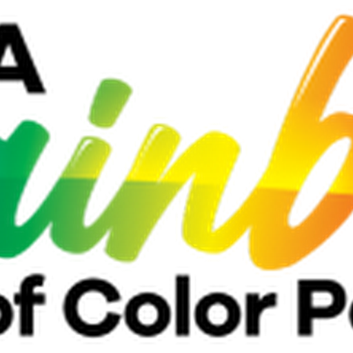 A Rainbow of Color Painting Logo