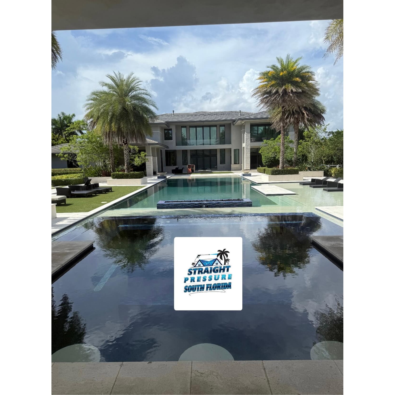 Luxury residential power washing and estate exterior cleaning in Fort Lauderdale, FL. High-end property maintenance by Straight Pressure South Florida for pristine grounds.