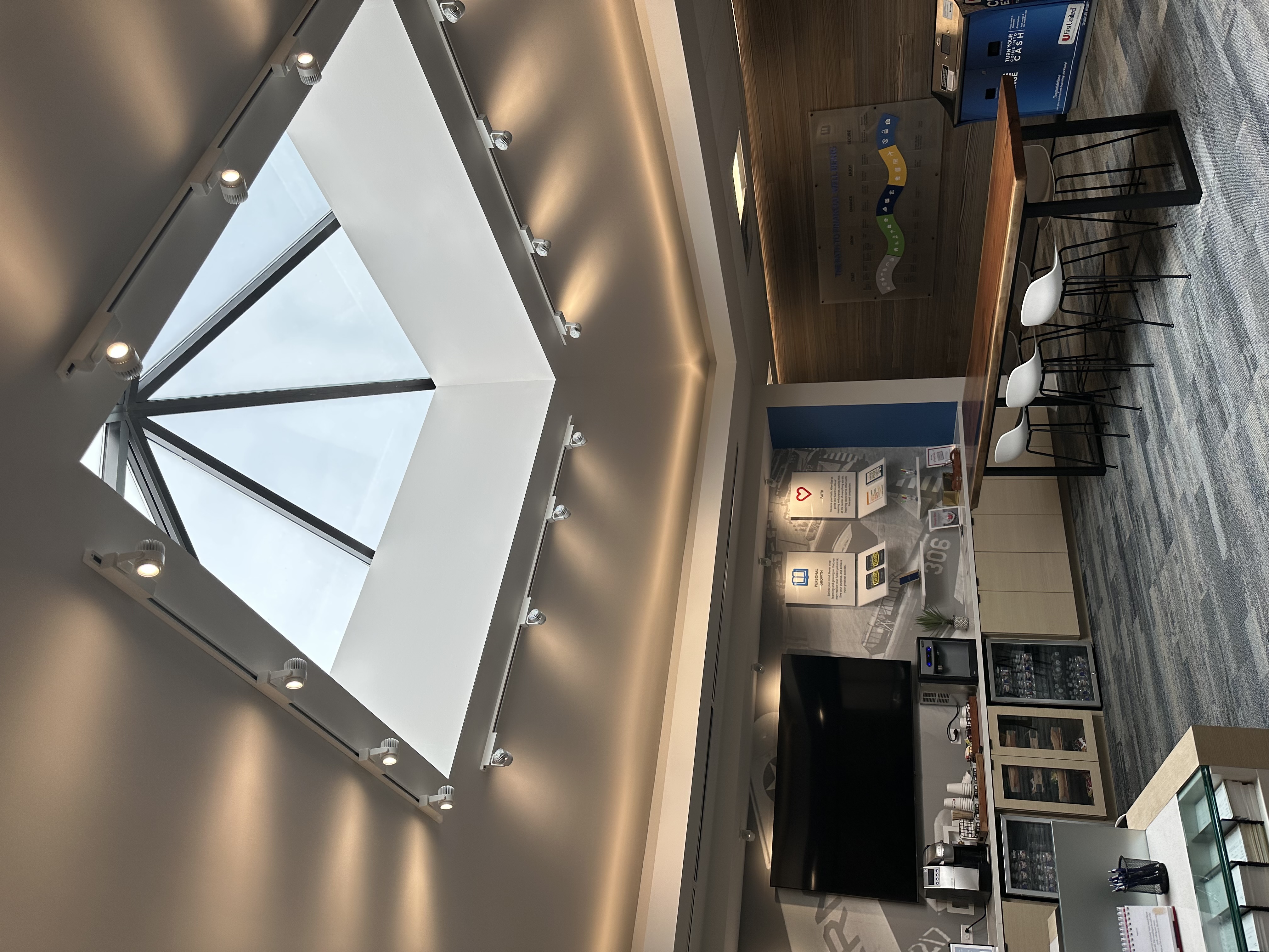 First United Bank - Schertz - interior customer refreshment area