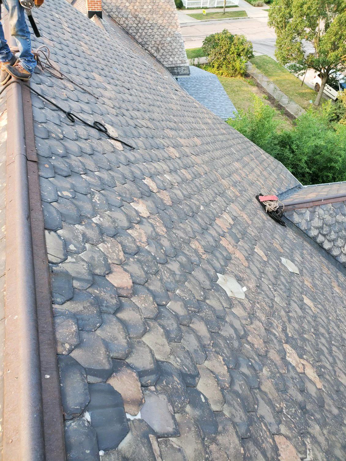 Slate roof to be replaced