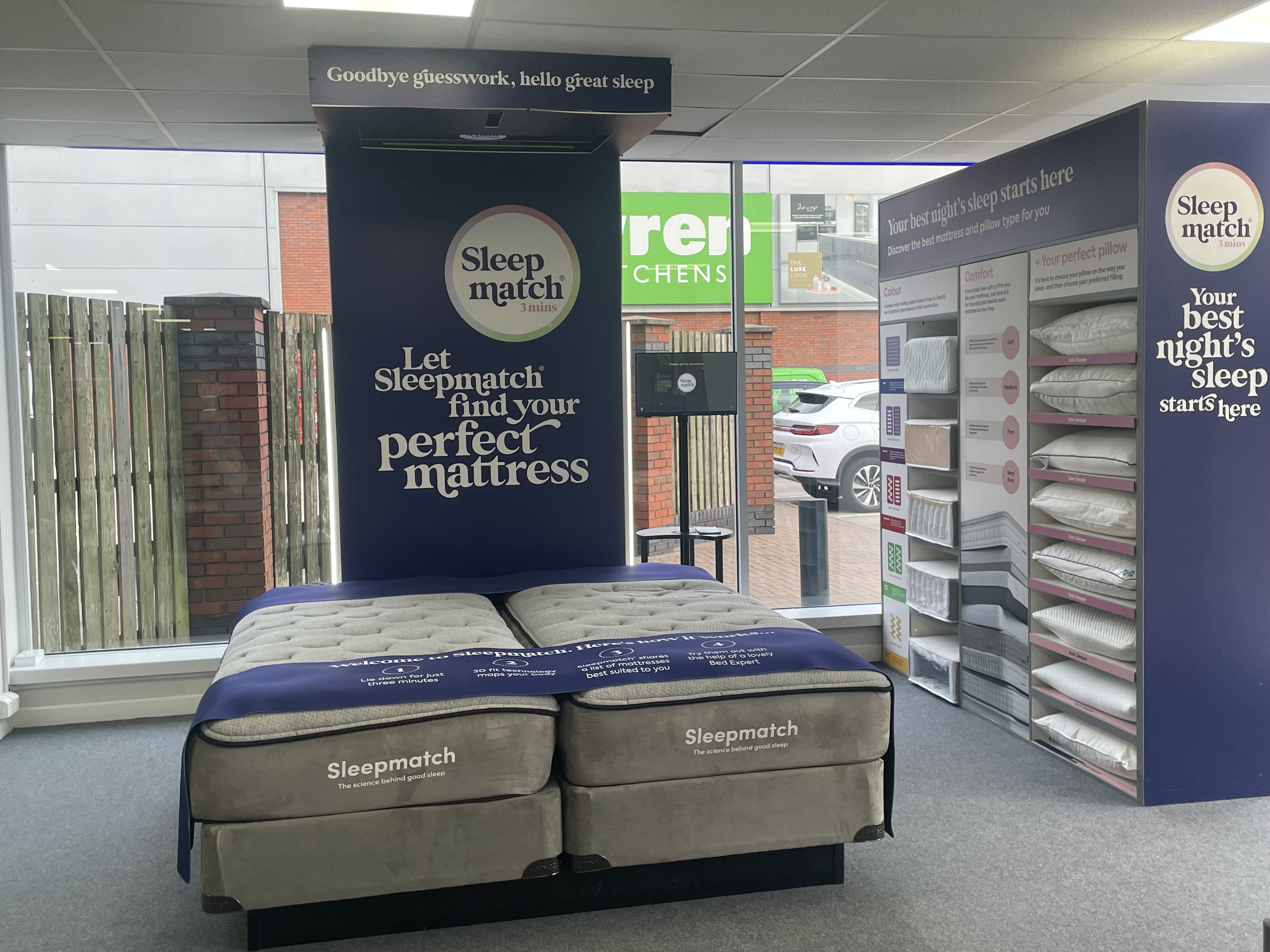 Head in-store for the full Sleepmatch&trade; experience. Our unique Sleepmatch&trade; technology matches you with your perfect bed.