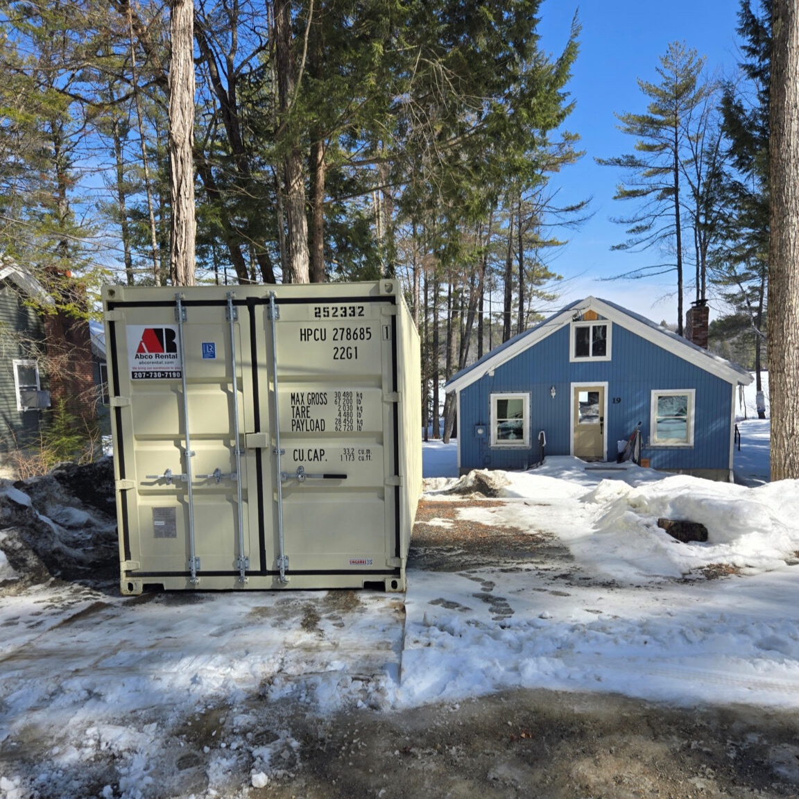 Abco Rental & Storage, Inc recently completed a 20-foot storage container delivery to Bayberry Lane  