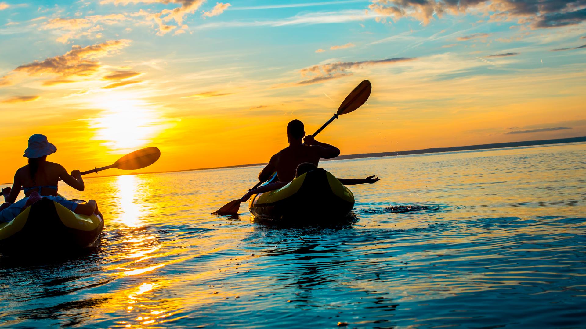 Water sport activities can be enjoyed year-round