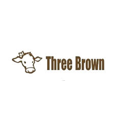 チーズ工房 Three Brown Logo