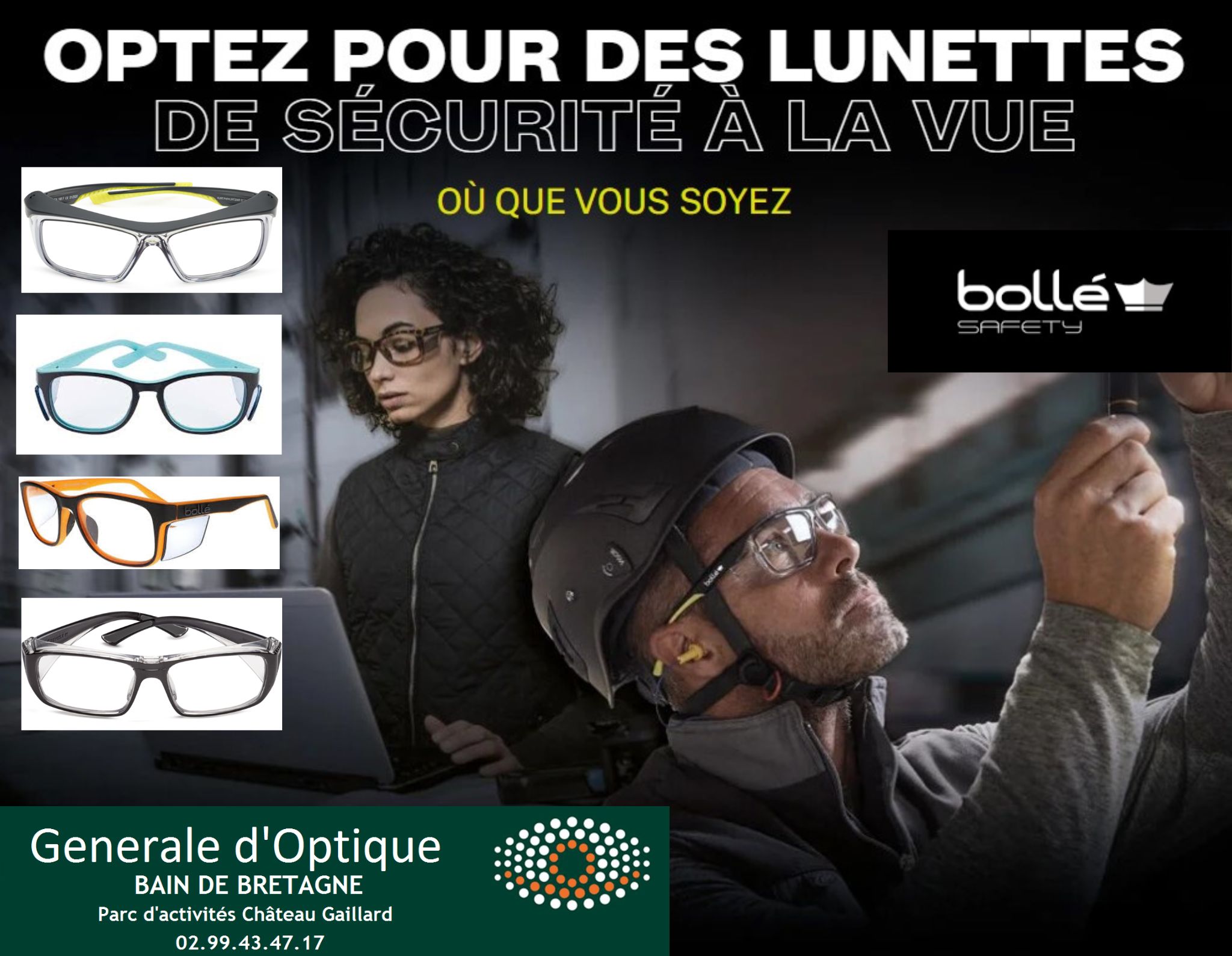 Depuis plus de 135 ans, Bollé Safety est un acteur de référence dans le domaine des lunettes de protection en EPI, évoluant pour devenir le spécialiste incontournable de l'industrie. Animés par une passion constante, nous créons des protections oculaires que chacun prend plaisir à porter, tout en restant fidèles à notre mission : protéger la vision de tous. Depuis plus de 135 ans, Bollé Safety est un acteur de référence dans le domaine des lunettes de protection en EPI, évoluant pour devenir le spécialiste incontournable de l'industrie. Animés par une passion constante, nous créons des protections oculaires que chacun prend plaisir à porter, tout en restant fidèles à notre mission : protéger la vision de tous.