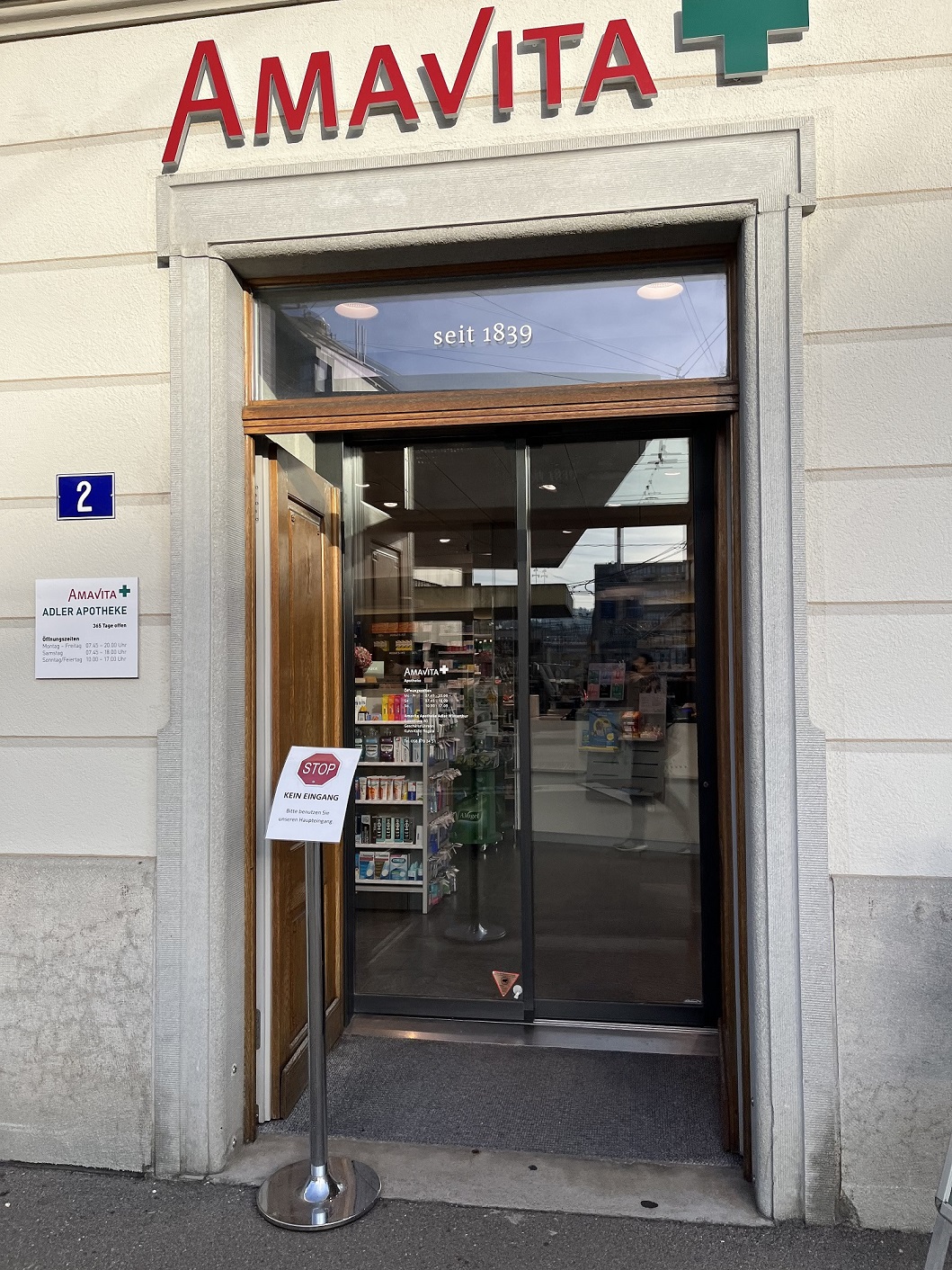 Amavita Adler Apotheke, Untertor 39 in Winterthur