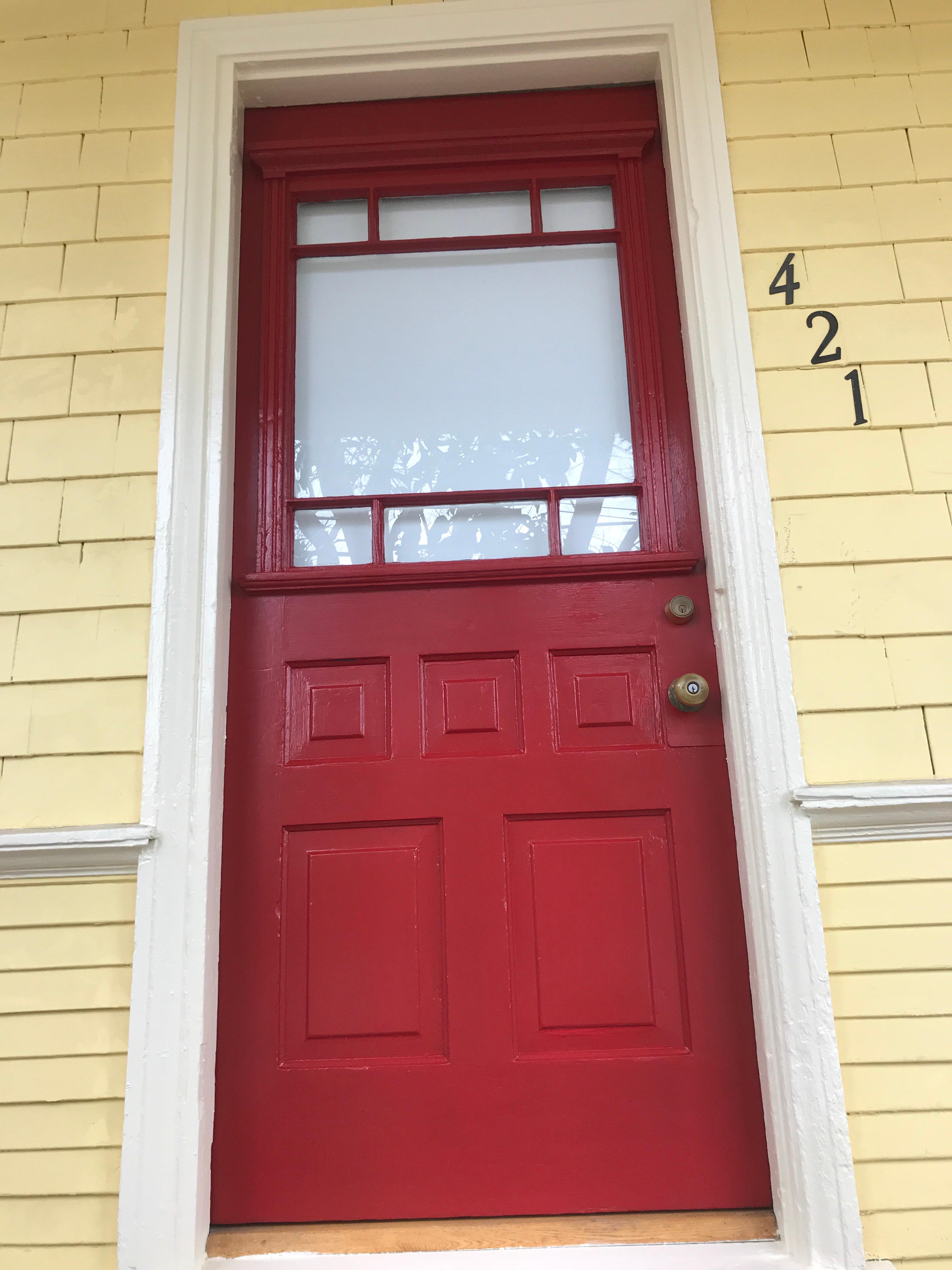 Bold color for you front door