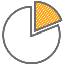 Removed piece of pie chart icon.