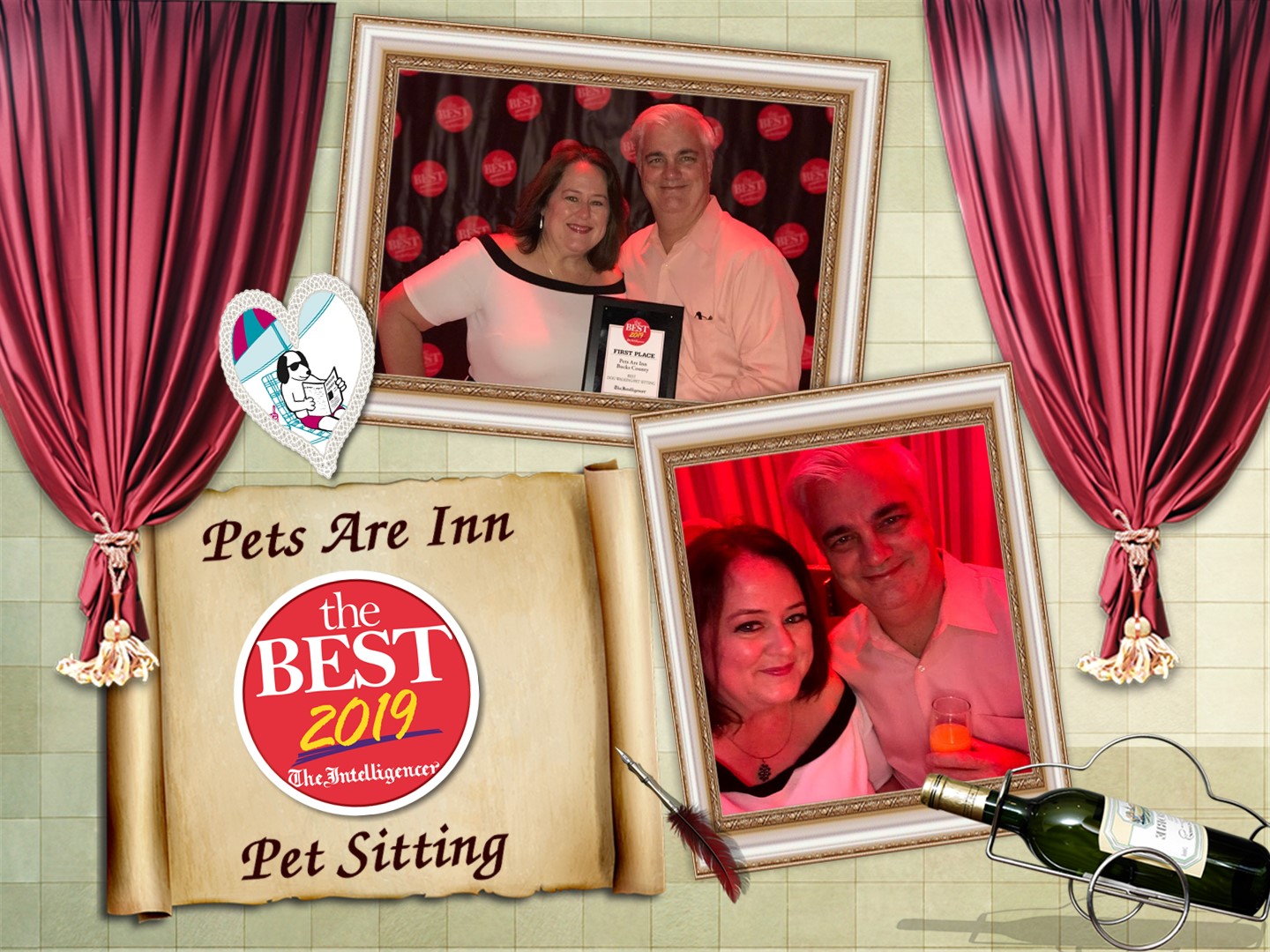 It's an honor to be named the BEST 2019 in Pet Sitting! Thank you all!