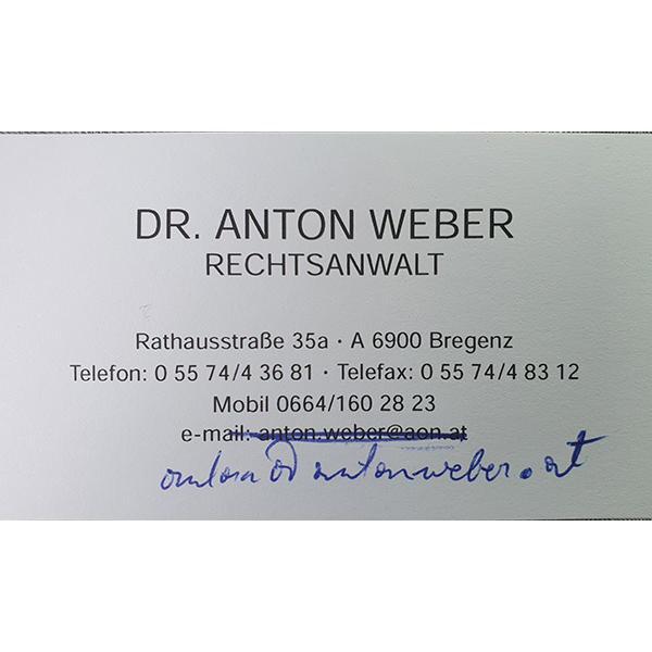 Dr. Anton Weber Rechtsanwalt