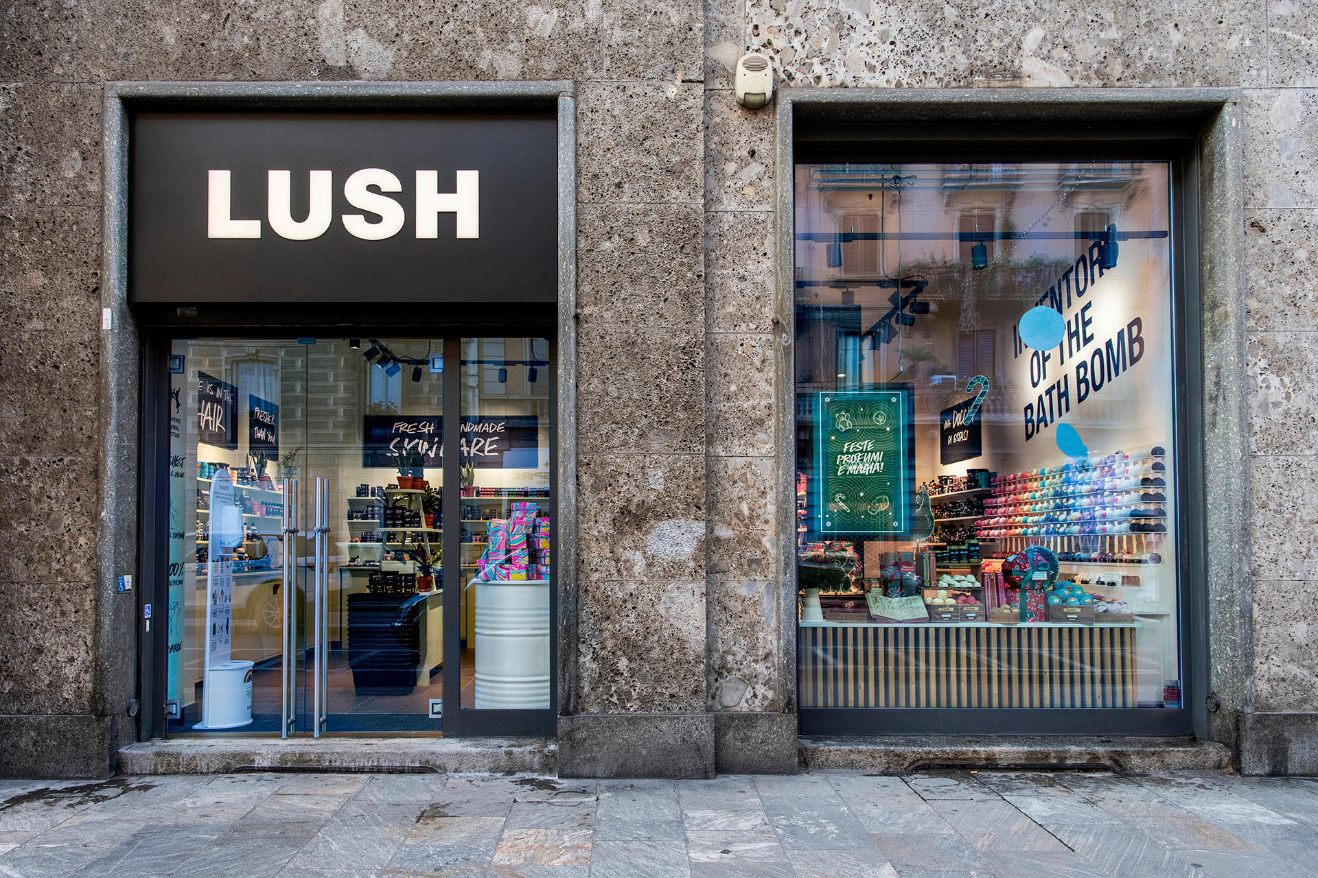 Images LUSH Cosmetics Milano Buenos Aires