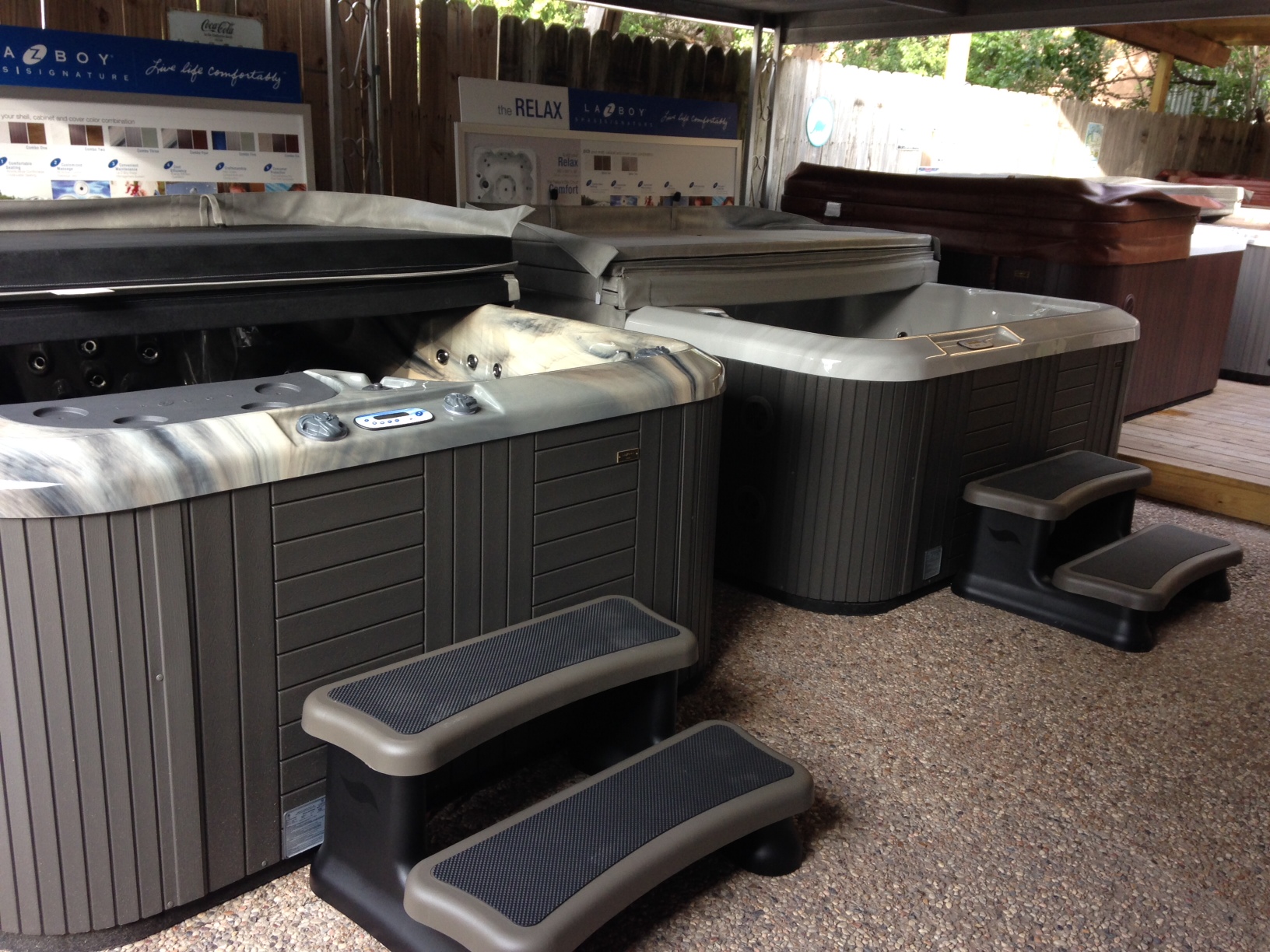 La-Z-Boy Hot Tubs in stock and ready for delivery.