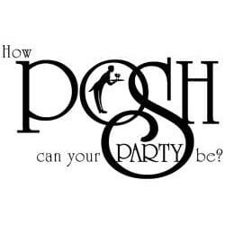 Posh Party Event Venue Logo