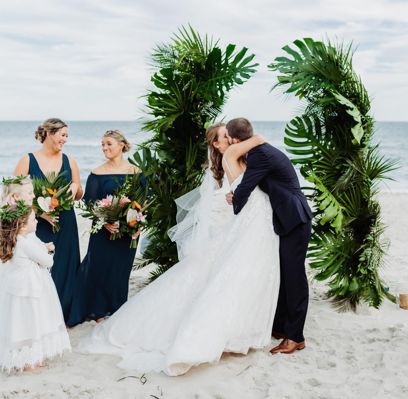 Barefoot Beach Bride Photo