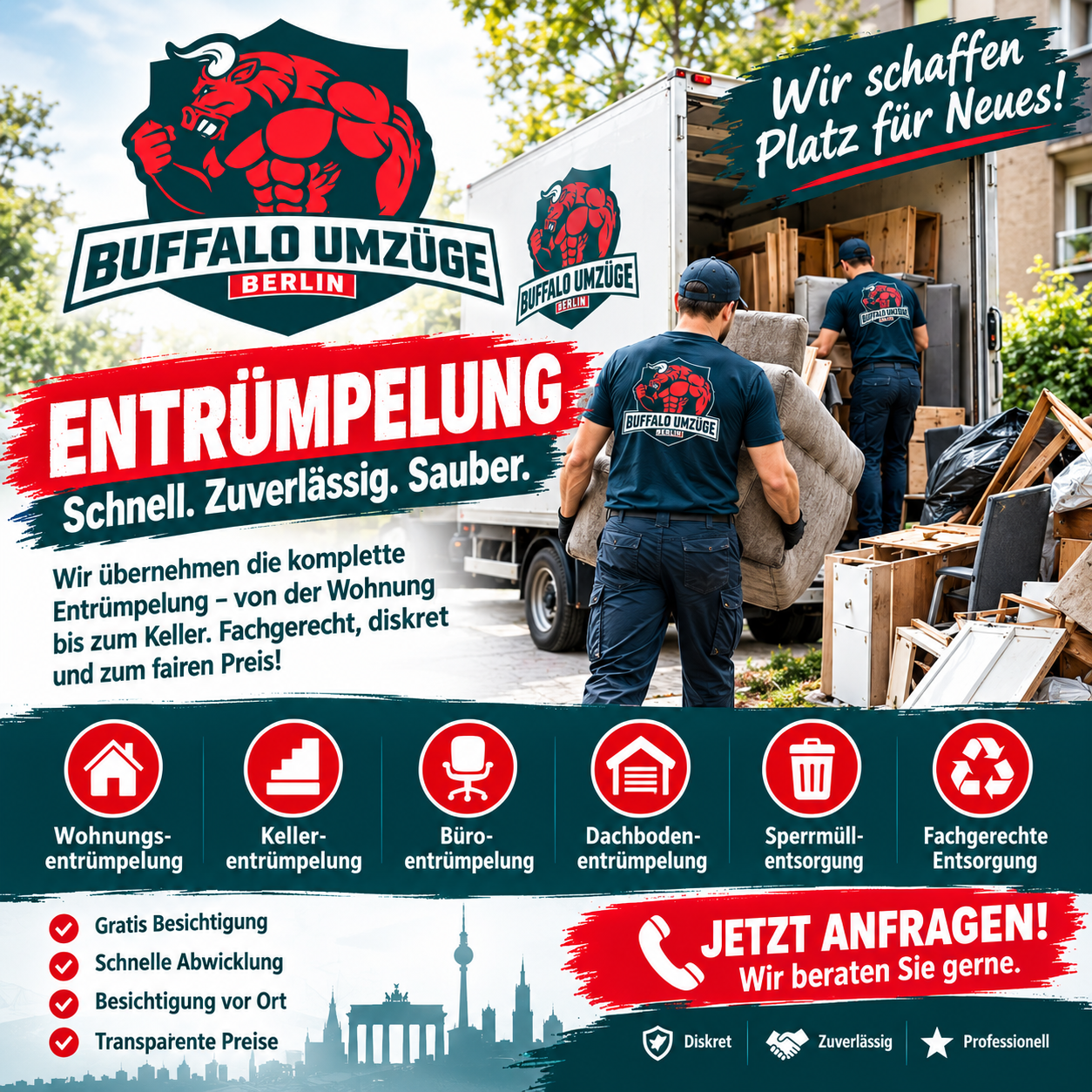 Umzugsfirma Berlin I Buffalo Service in Berlin