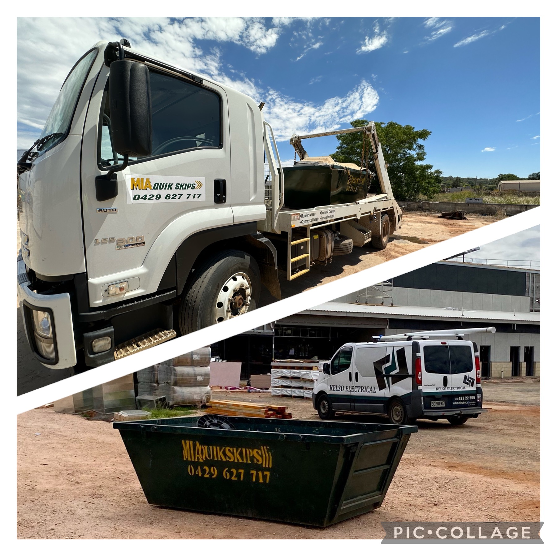 Images MIA Quikskips and MIA Quik Waste