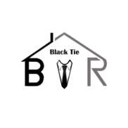 Black Tie Roofing and Construction Logo