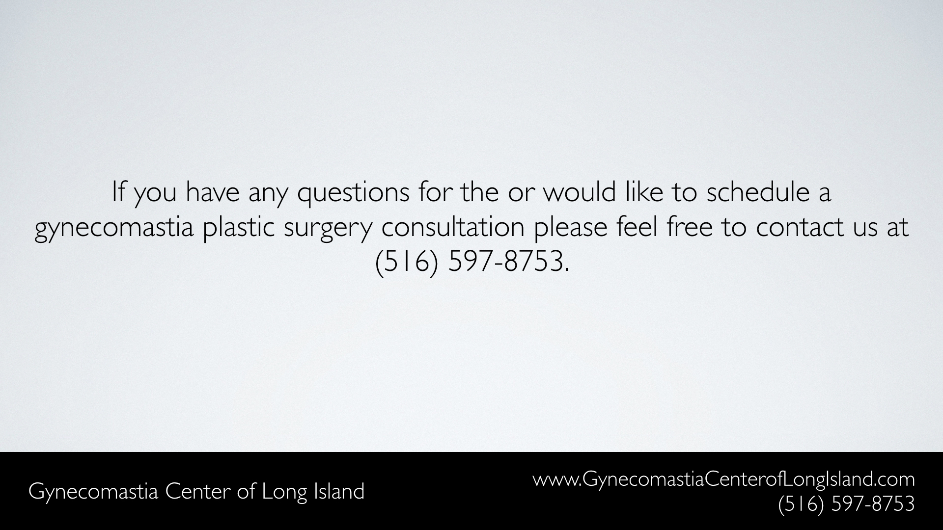 Gynecomastia Center of Long Island (Manhasset NY) - Contact Us