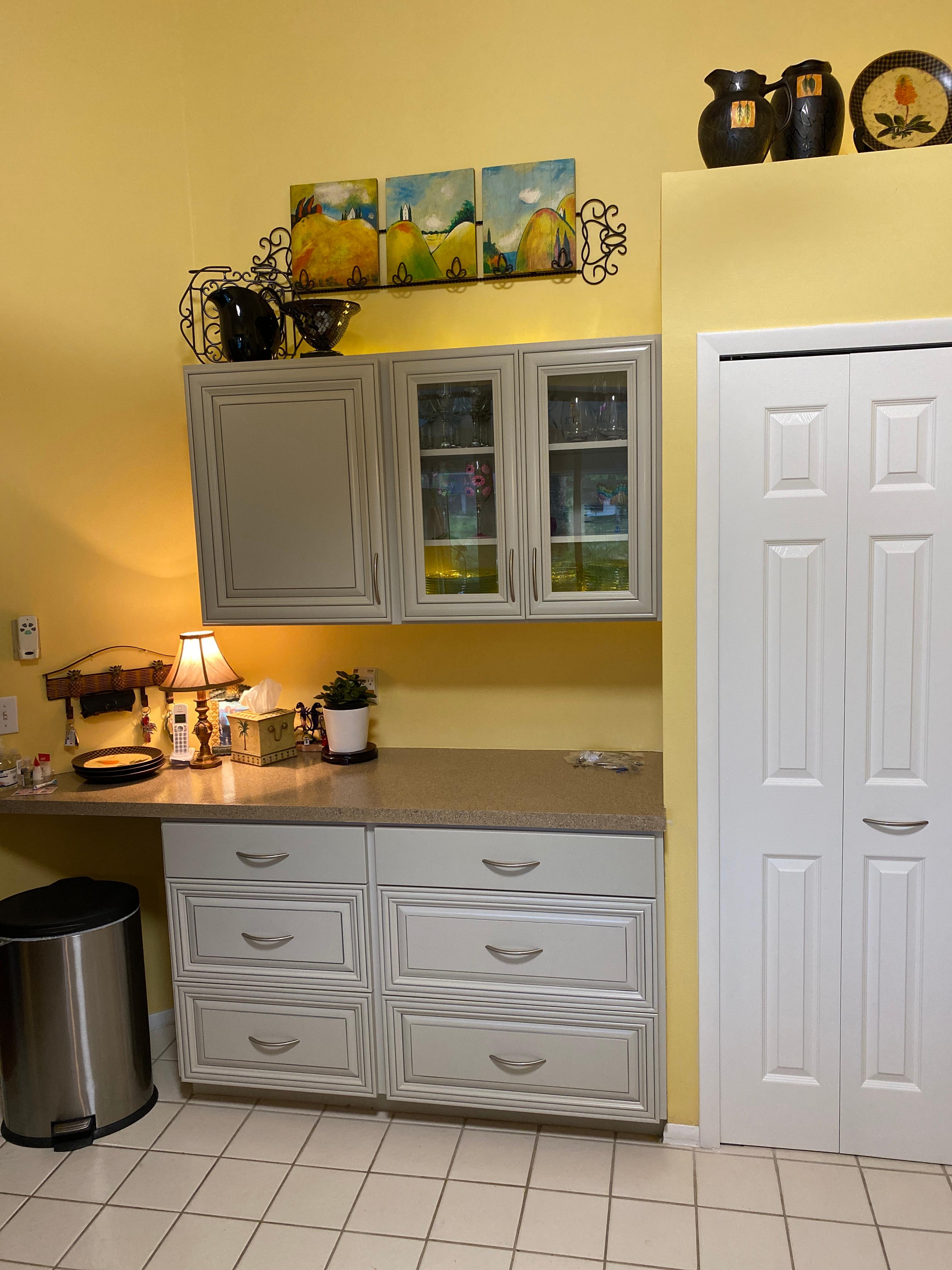 after photo of cabinets and pantry door summerville, sc