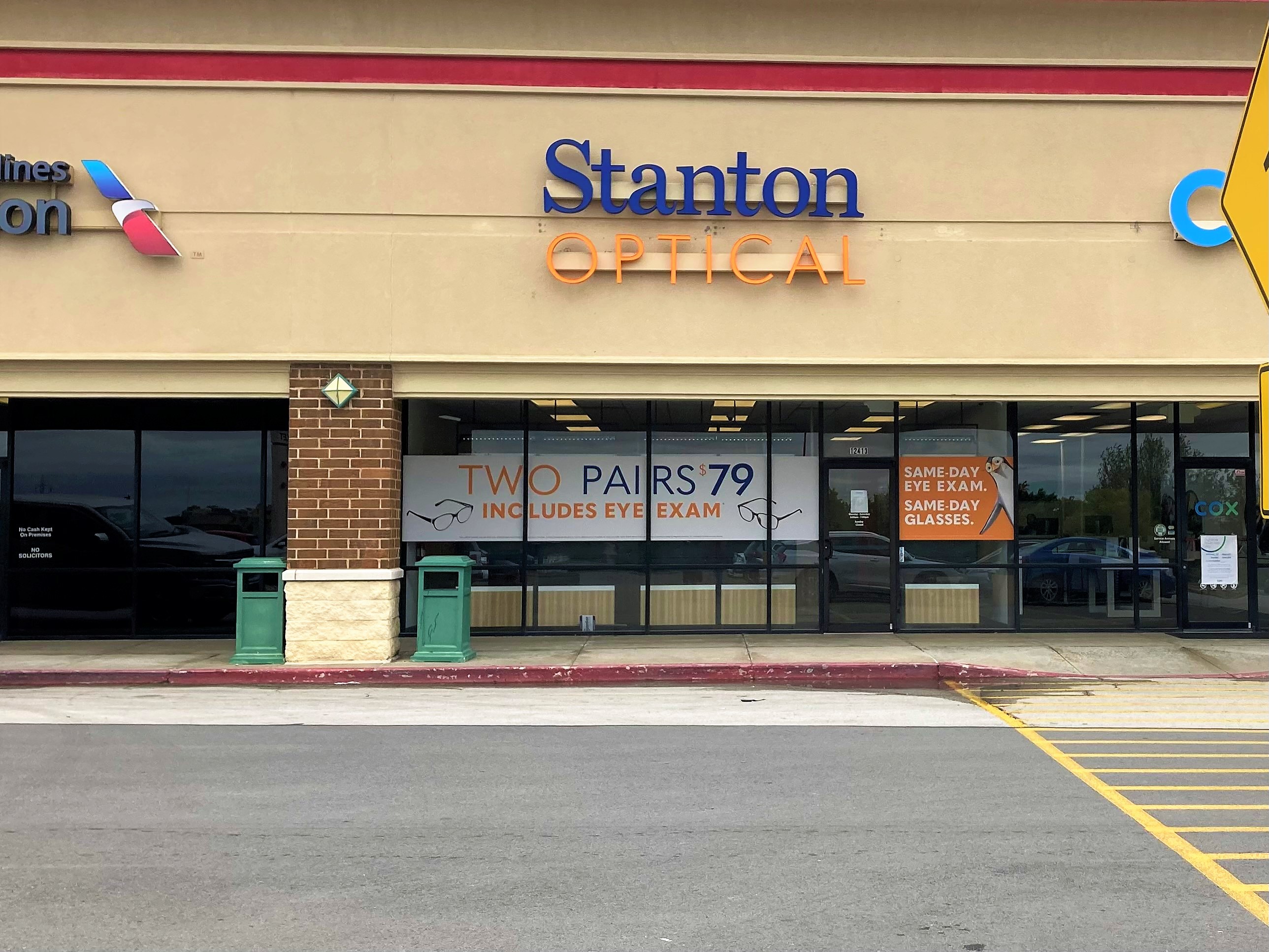 Storefront at Stanton Optical in Owasso, OK 74055