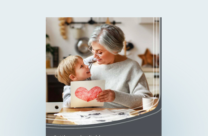 Cover of the charitable giving strategy guide with a grandmother looking at her grandchild.