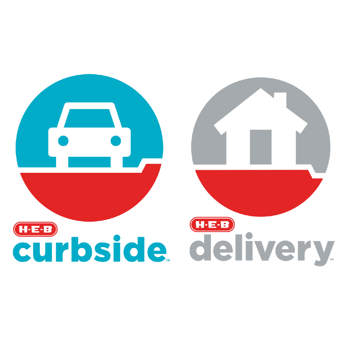 H-E-B Curbside Pickup & Grocery Delivery Logo