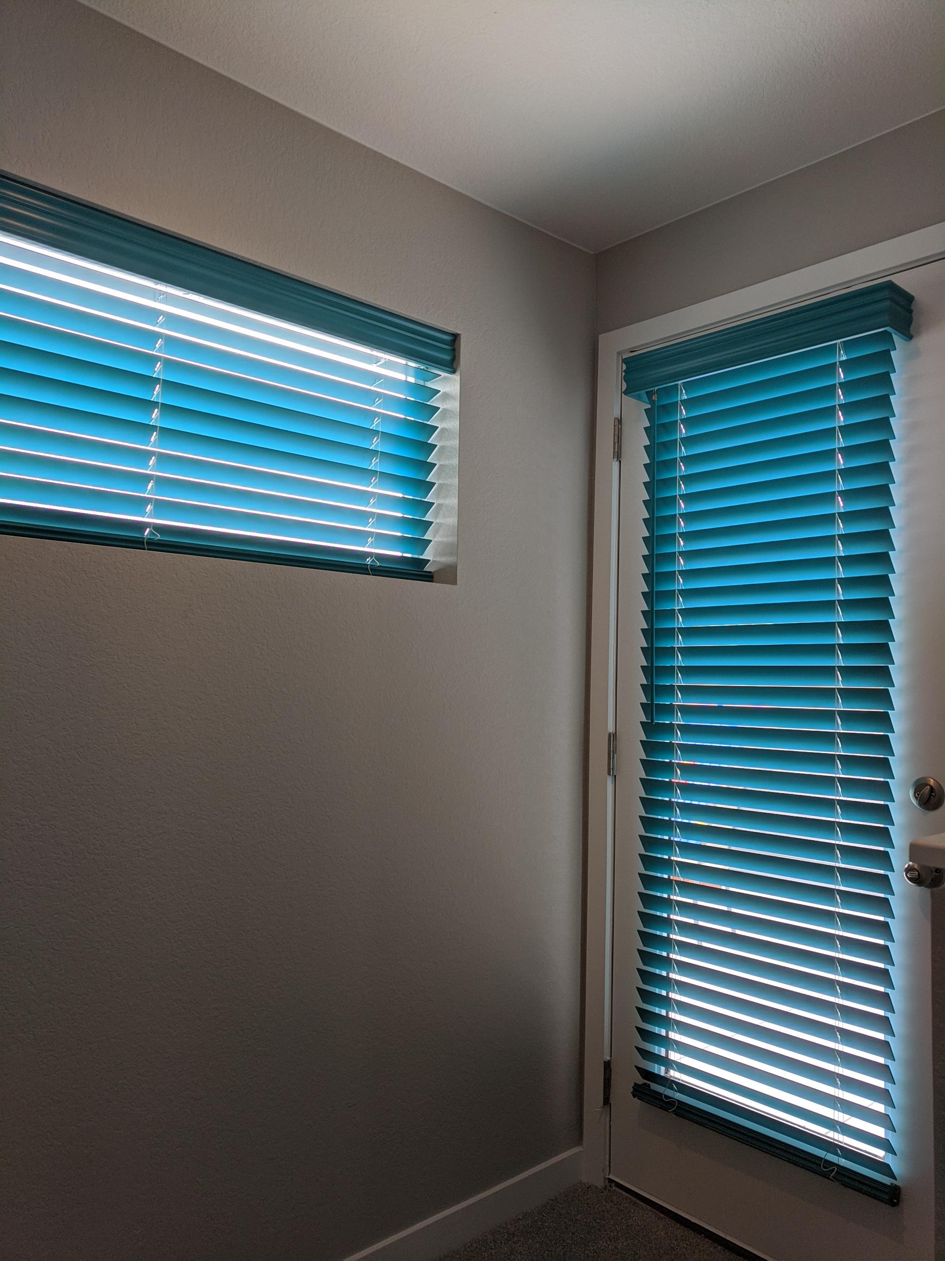 SW Gulfstream colored Blinds