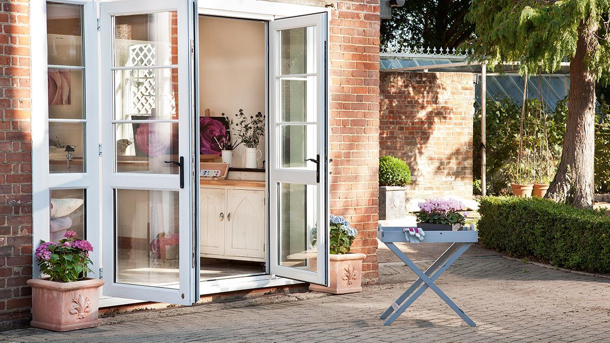Step into your garden in style with a pair of new French doors. Available in uPVC, wood or aluminium, our exterior French doors are manufactured in the UK and secured with a Yale 3-star cylinder lock fitted as standard.