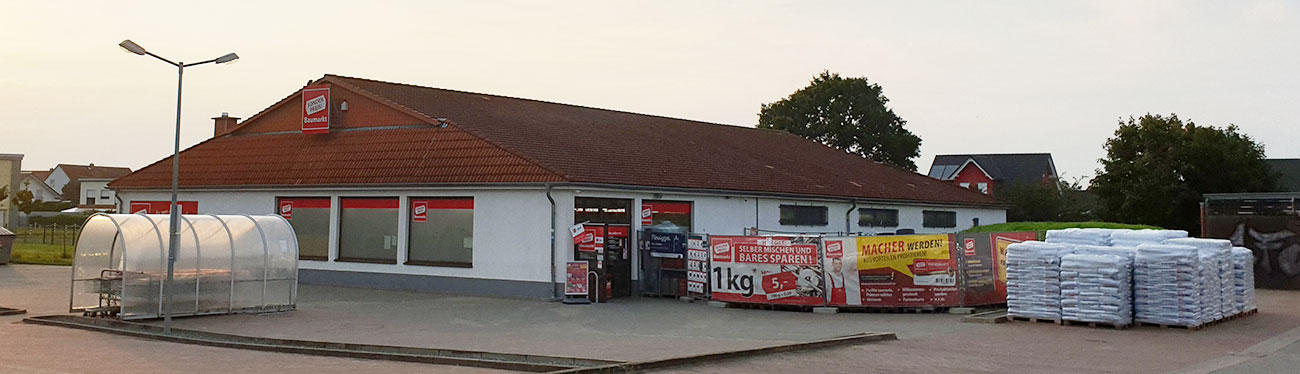 Außenansicht Sonderpreis Baumarkt, Schwarzer Weg 5a in Coswig (Anhalt)