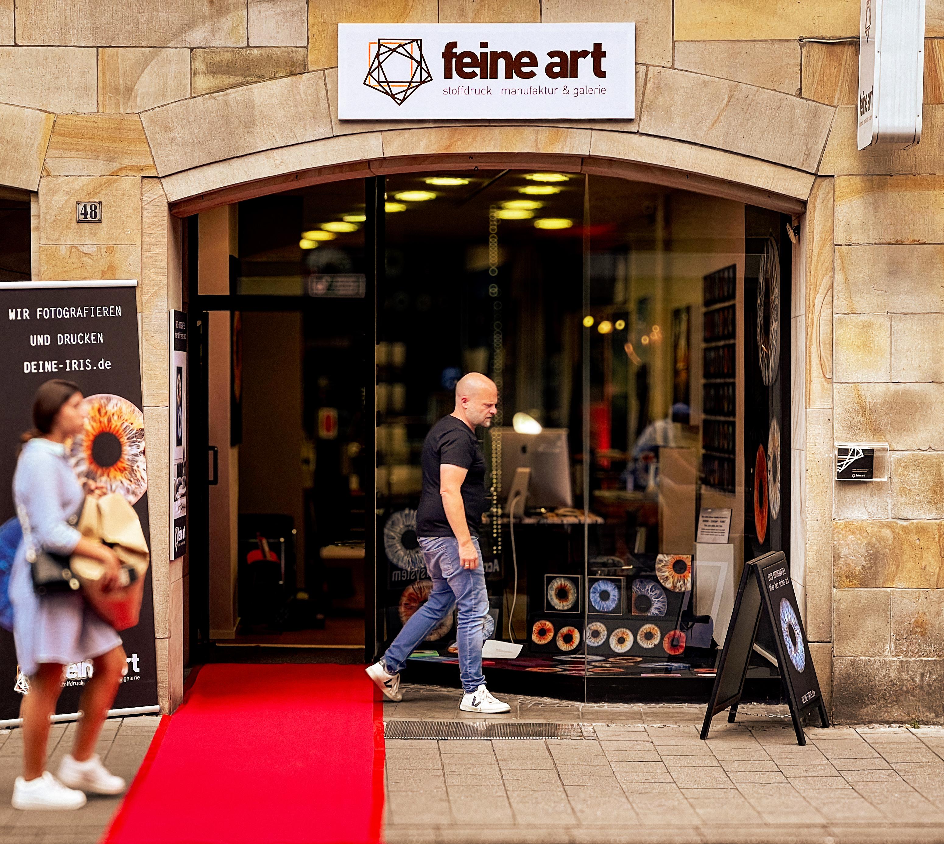 feine art GmbH - Stoffdruck Manufaktur & Galerie, Windthorststraße 48 in Münster