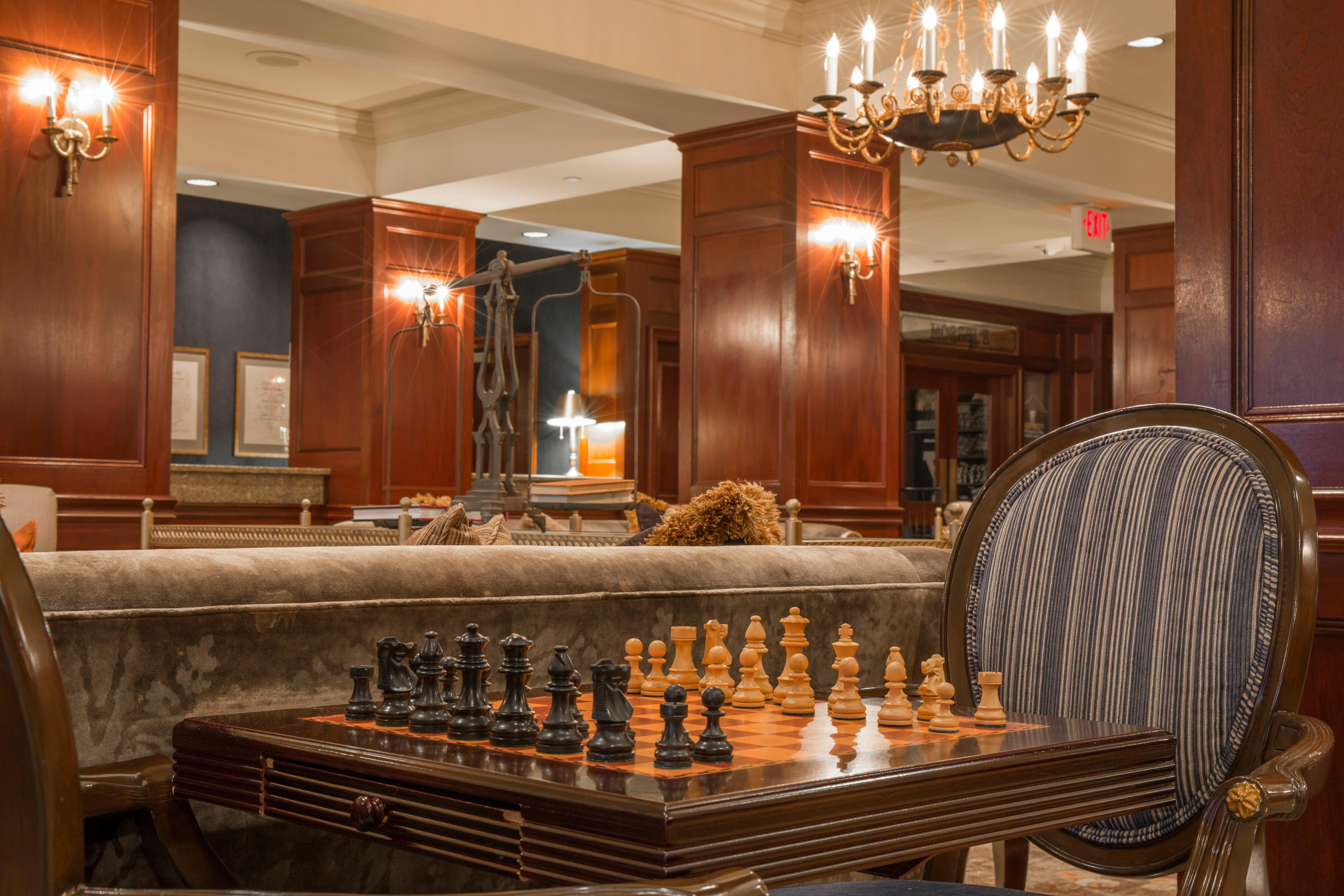 Lobby chess - Omni New Haven Hotel at Yale