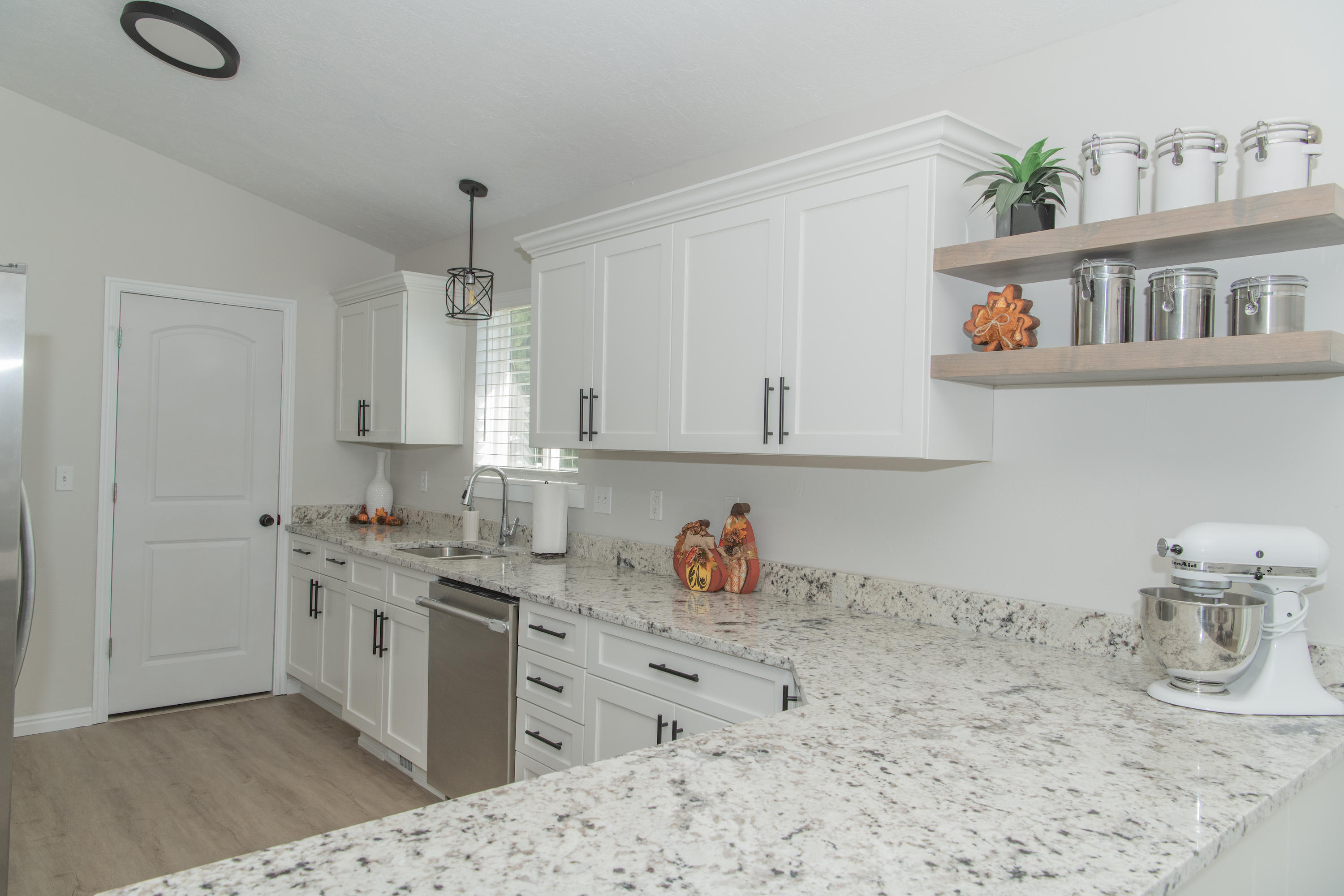 after cabinet refacing