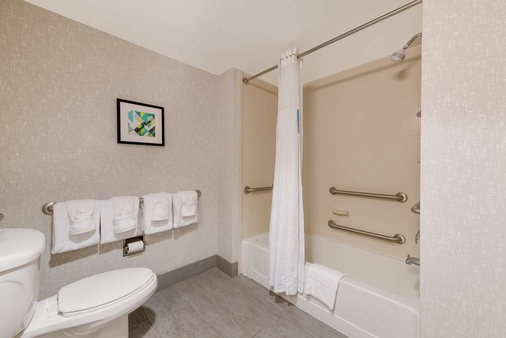 Guest room bath Hampton Inn & Suites Charlotte-Airport Charlotte (704)394-6455
