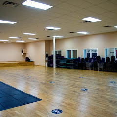 Group fitness studio at FITWORKS Mentor.