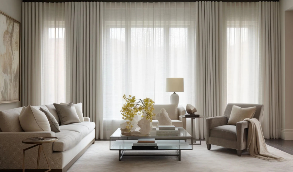Professional drapery and window treatment cleaning[cite: 4]. Plaza Cleaners safely removes dust, allergens, and odors from bulky curtains and sheers, providing onsite processing in Maple Grove