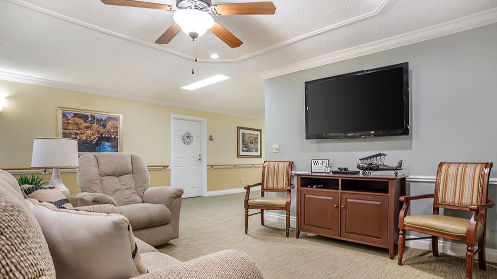 Brookdale Pensacola Community Living Room