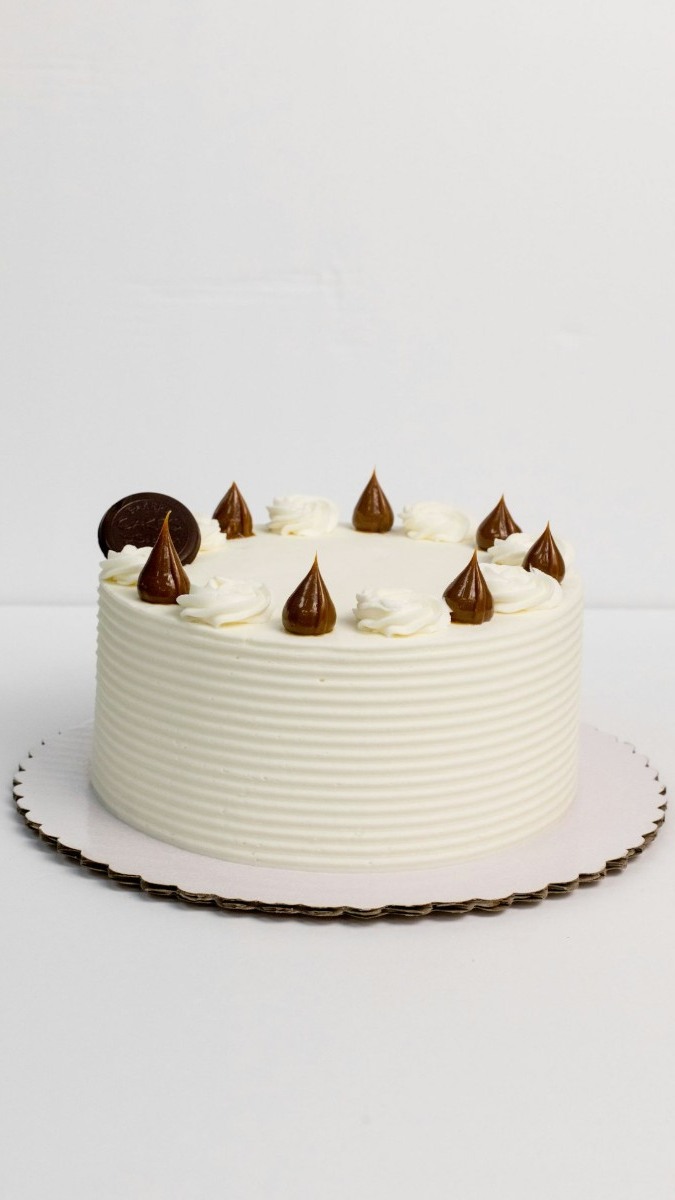 Ready-made birthday cakes are available for purchase and made fresh daily. 
