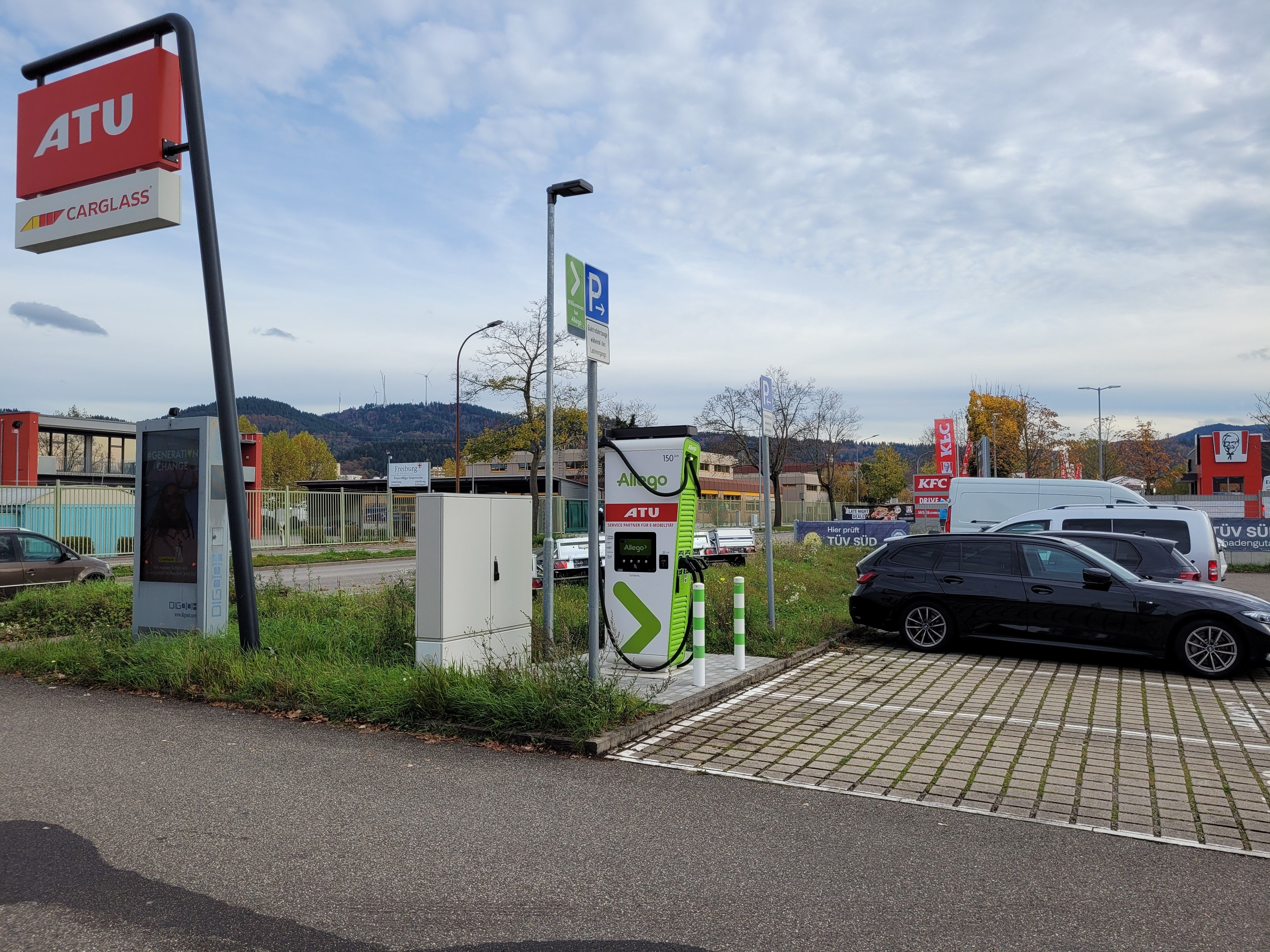 Allego-Ladestation, Tullastraße 68A in Freiburg im Breisgau