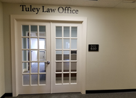 This is the entrance to Tuley Law Office, which is Suite 610 of the building at 20 NW 1st St