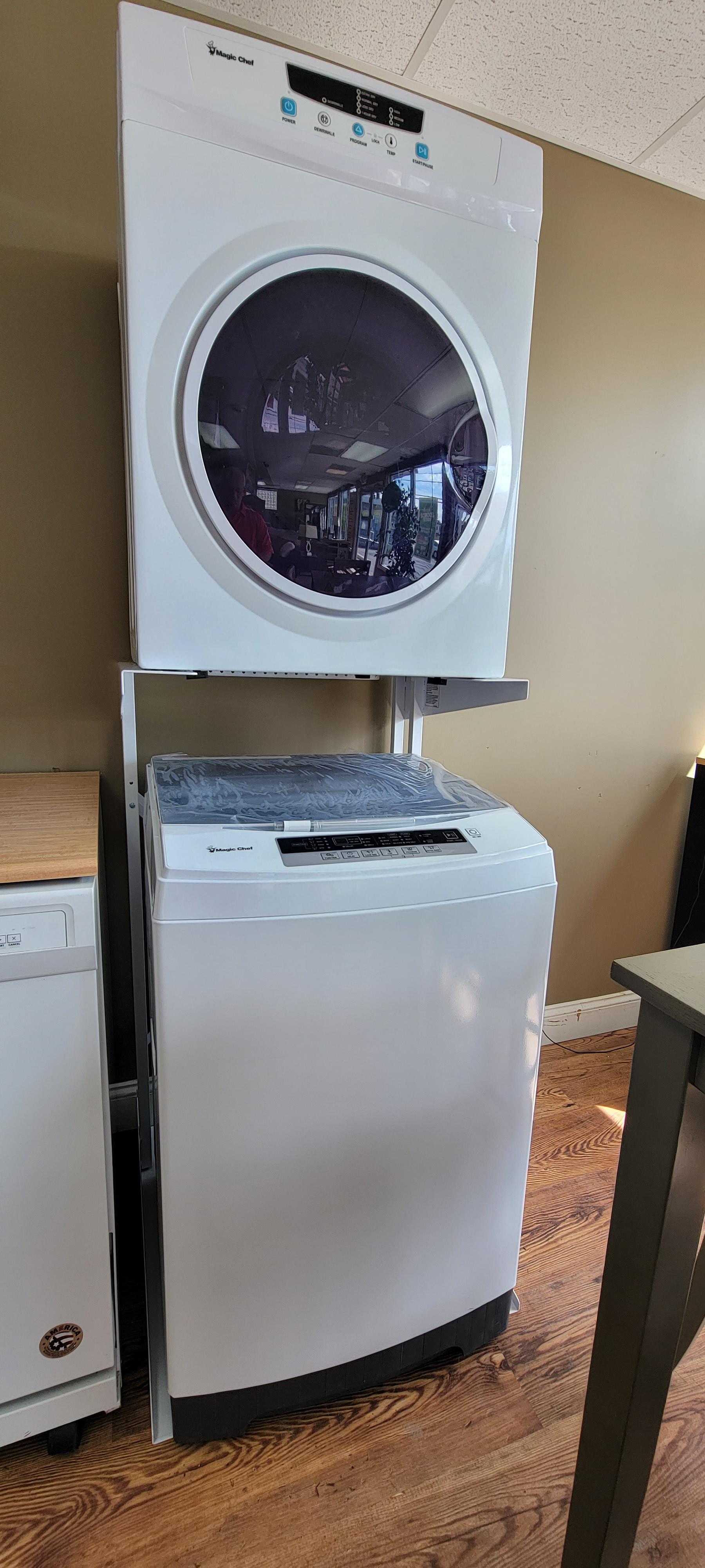 Apartment size washer and dryer