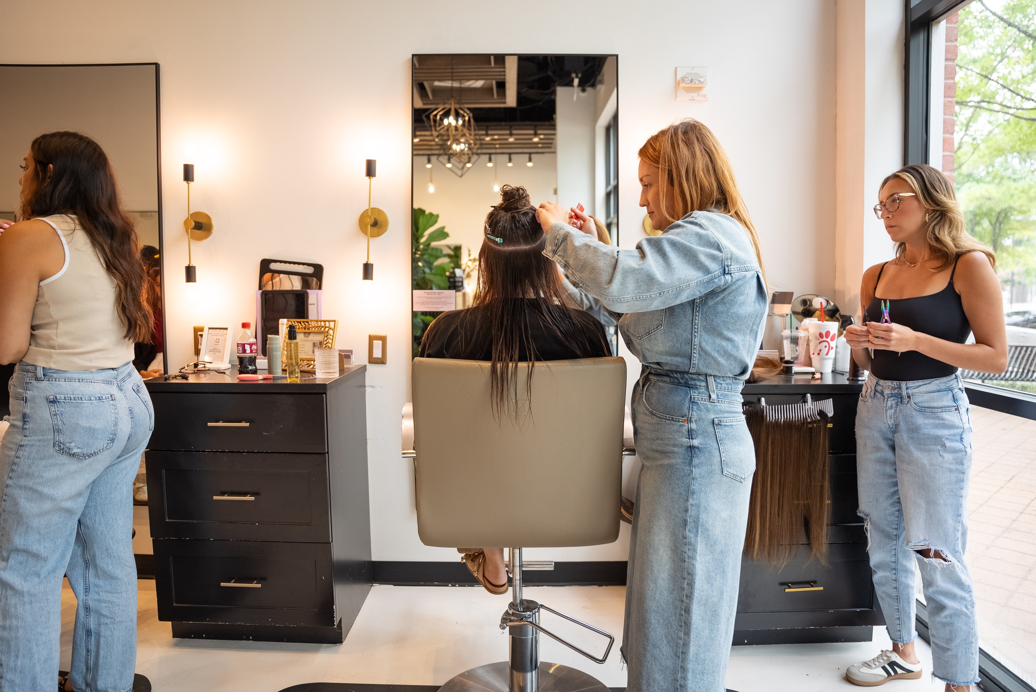 Luxury Hair Extensions Salon For Weft Extensions in The Woodlands, TX