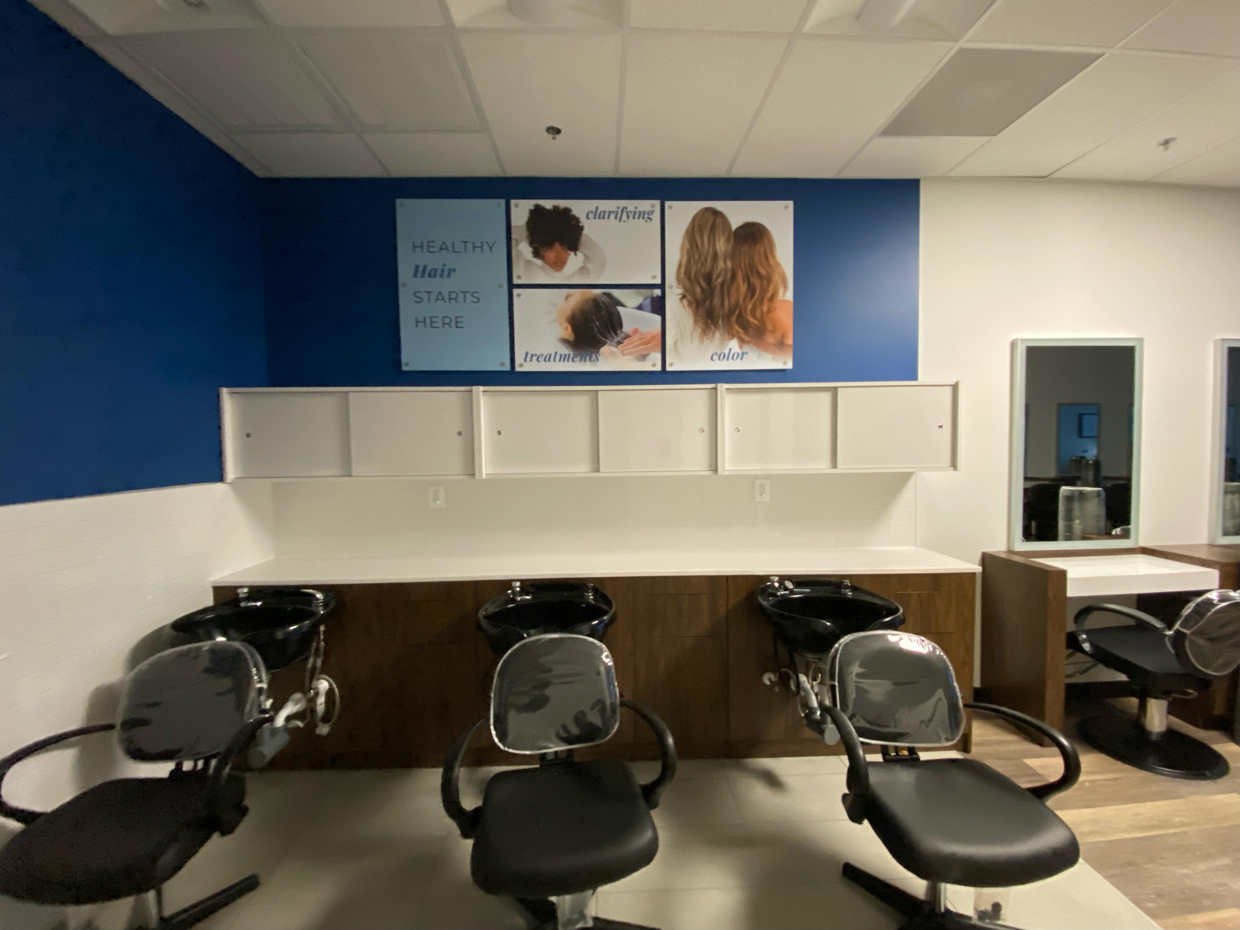 Inside the Hair Cuttery salon in Westminster, MD.