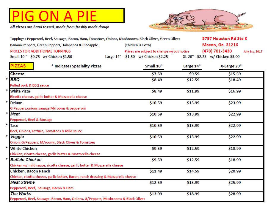 American pie pizza coupons