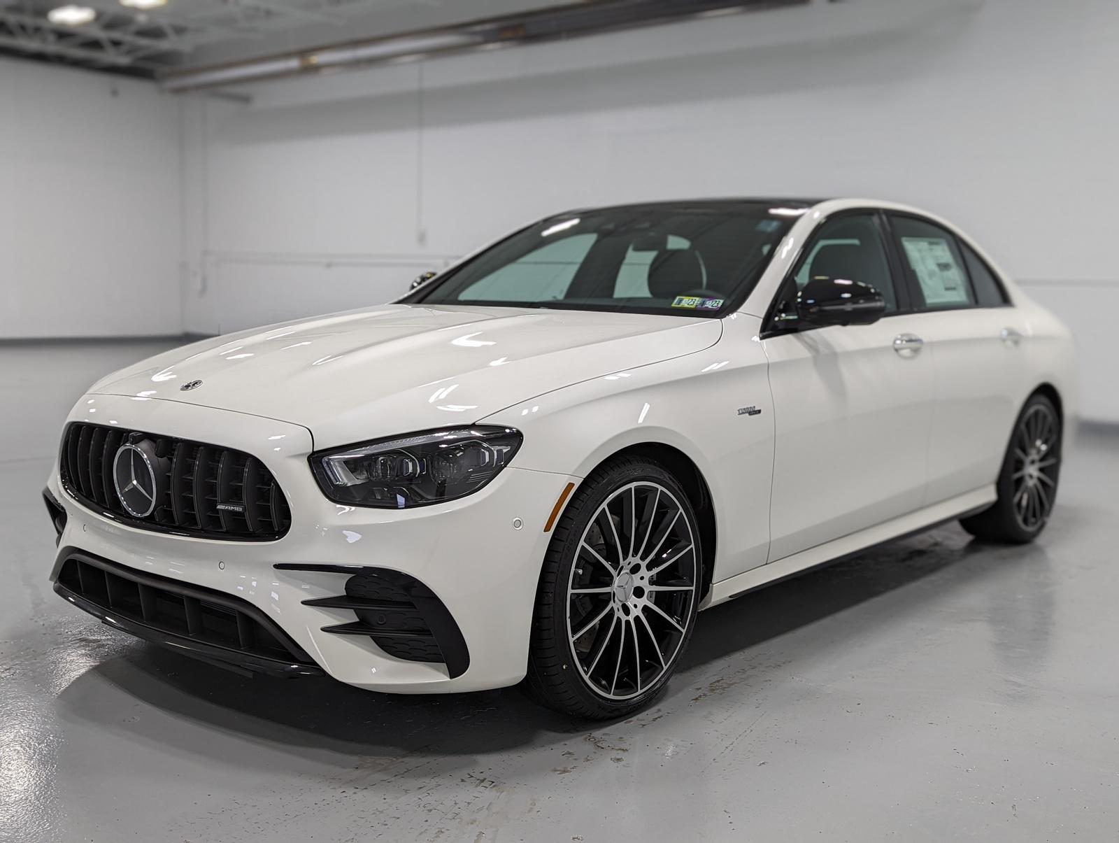 2022 Mercedes-Benz AMG E53 4Matic Sedan in MANUFAKTUR Diamond White.