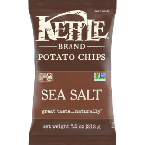 Kettle Brand Sea Salt Kettle Potato Chips, Gluten-Free, Non-GMO, 7.5 oz Bag featured image