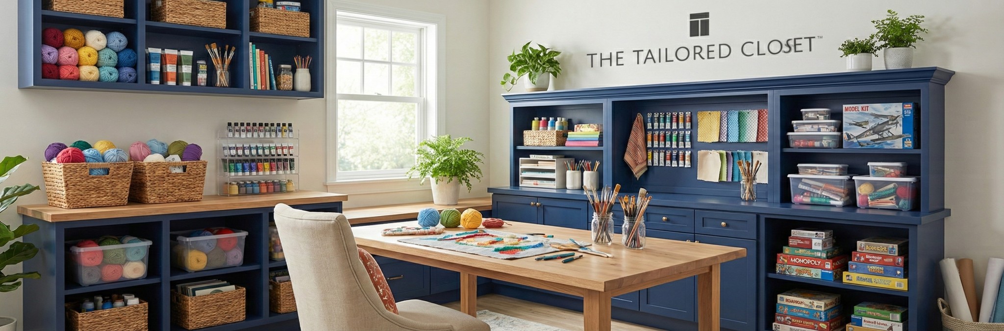 Hobbies are more fun when your space is organized. Custom storage keeps supplies visible, protected, and easy to access. ???????? Let&rsquo;s design a room that inspires you.